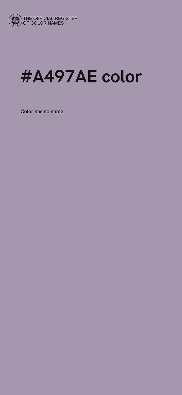 #A497AE color image
