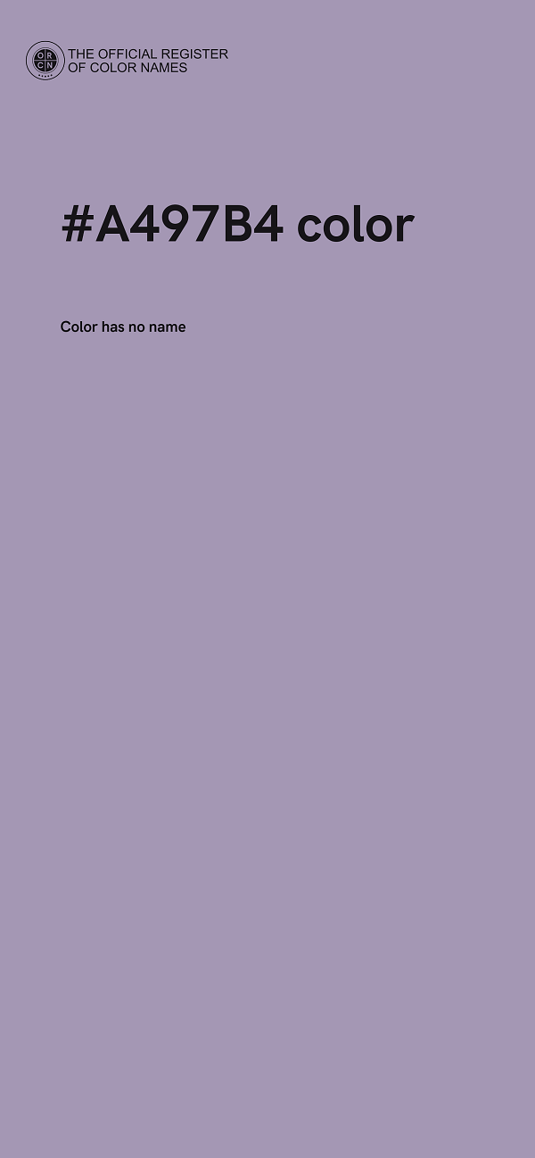 #A497B4 color image