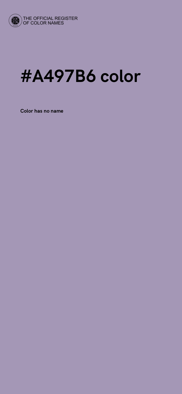 #A497B6 color image