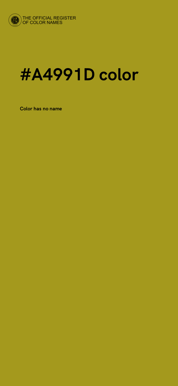 #A4991D color image