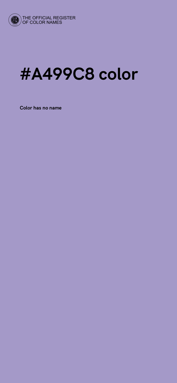 #A499C8 color image