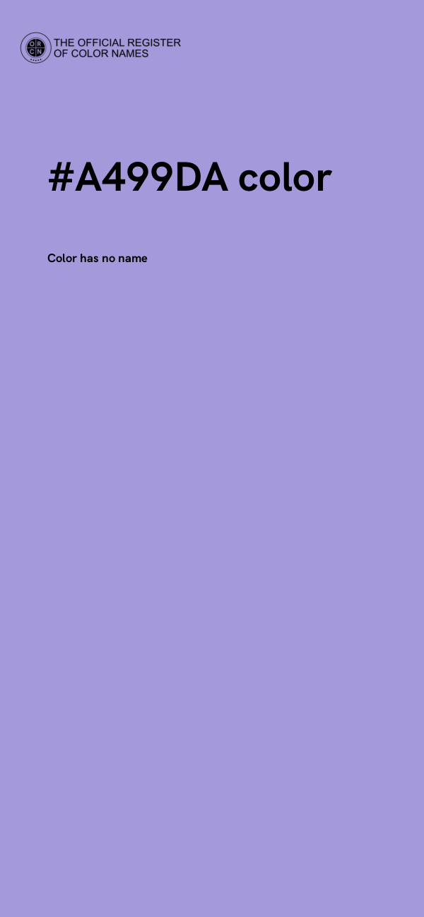 #A499DA color image