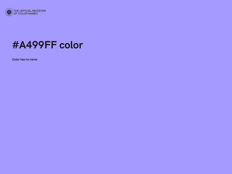 #A499FF color image