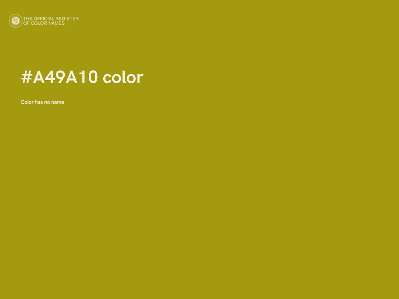 #A49A10 color image