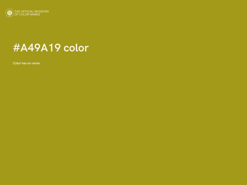 #A49A19 color image