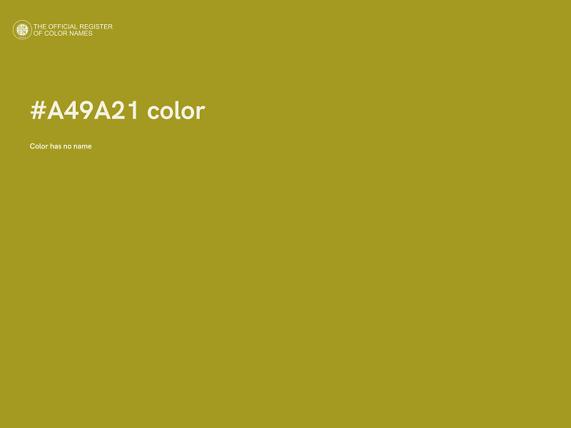 #A49A21 color image