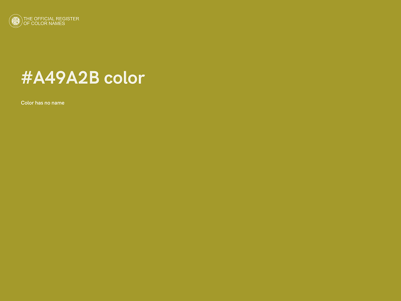 #A49A2B color image