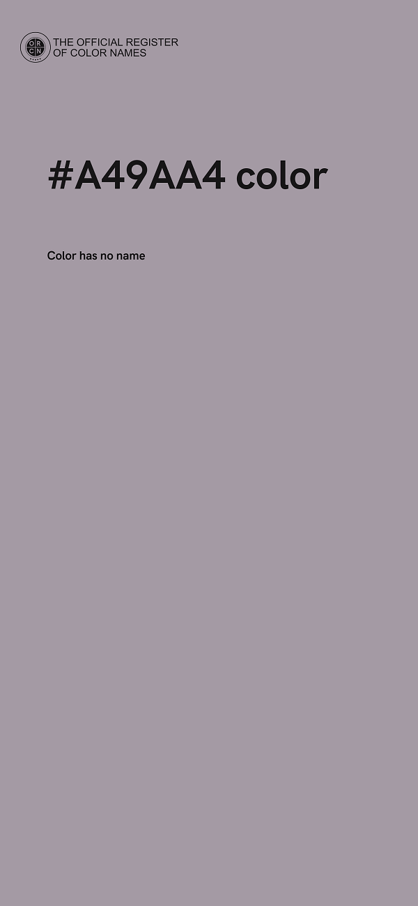 #A49AA4 color image