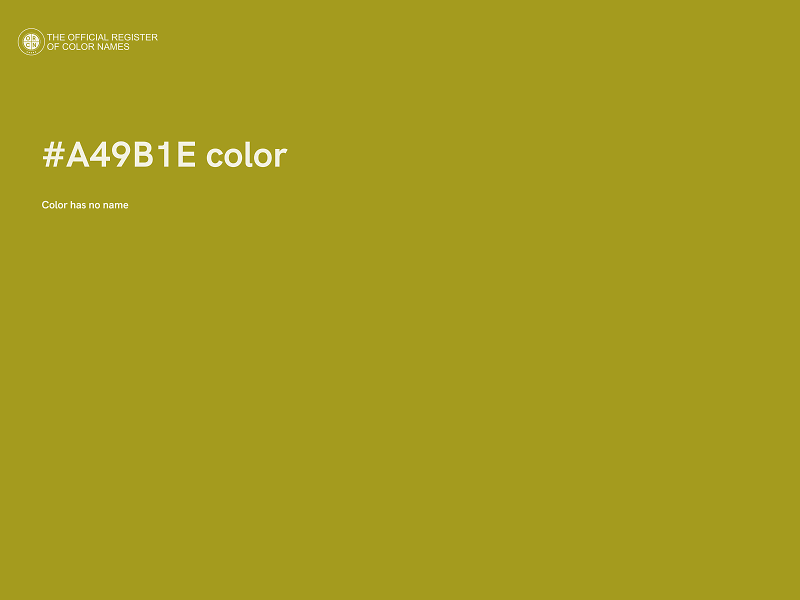 #A49B1E color image