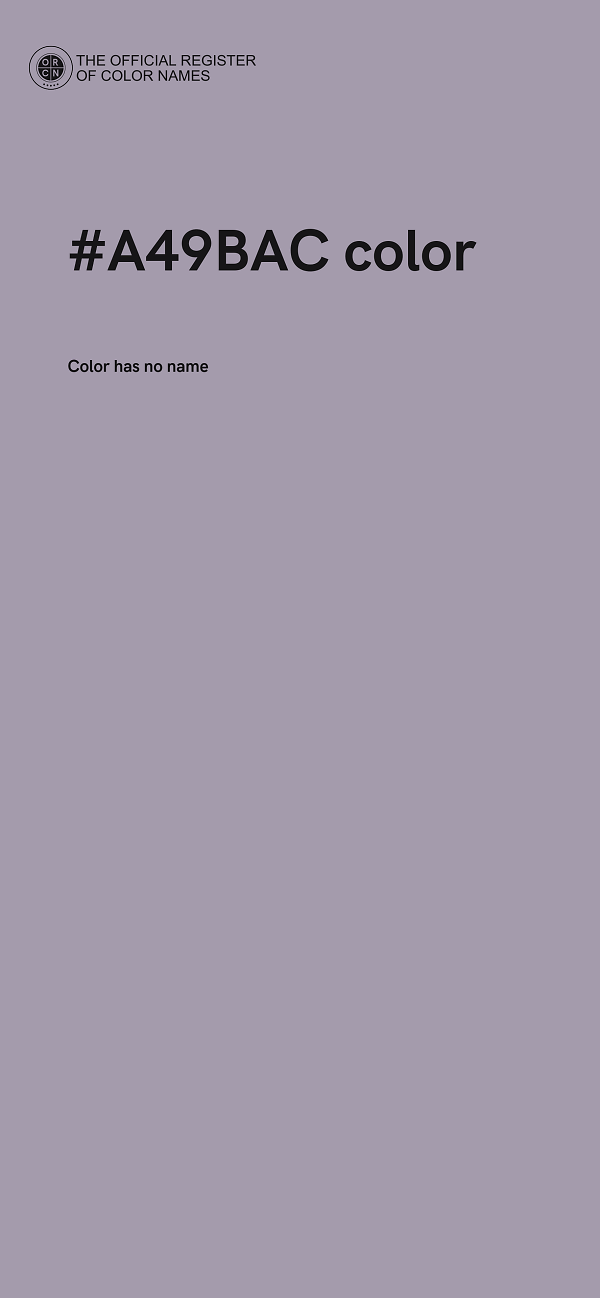 #A49BAC color image