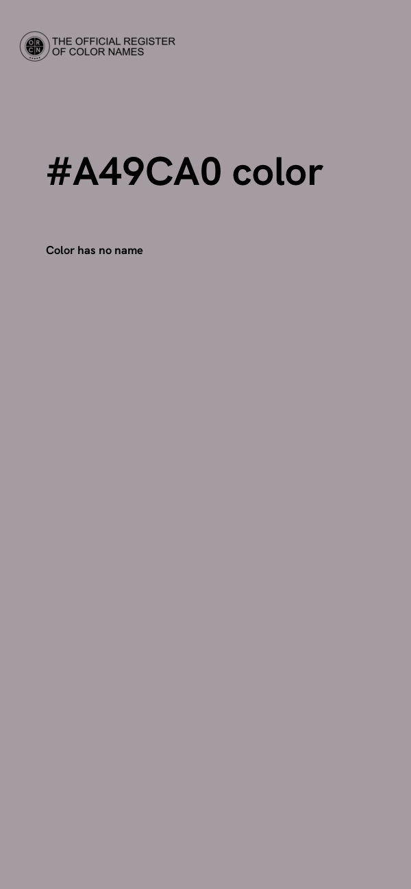 #A49CA0 color image