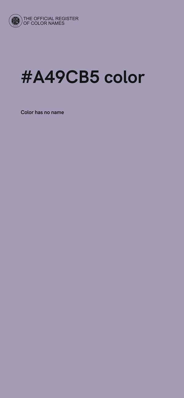 #A49CB5 color image