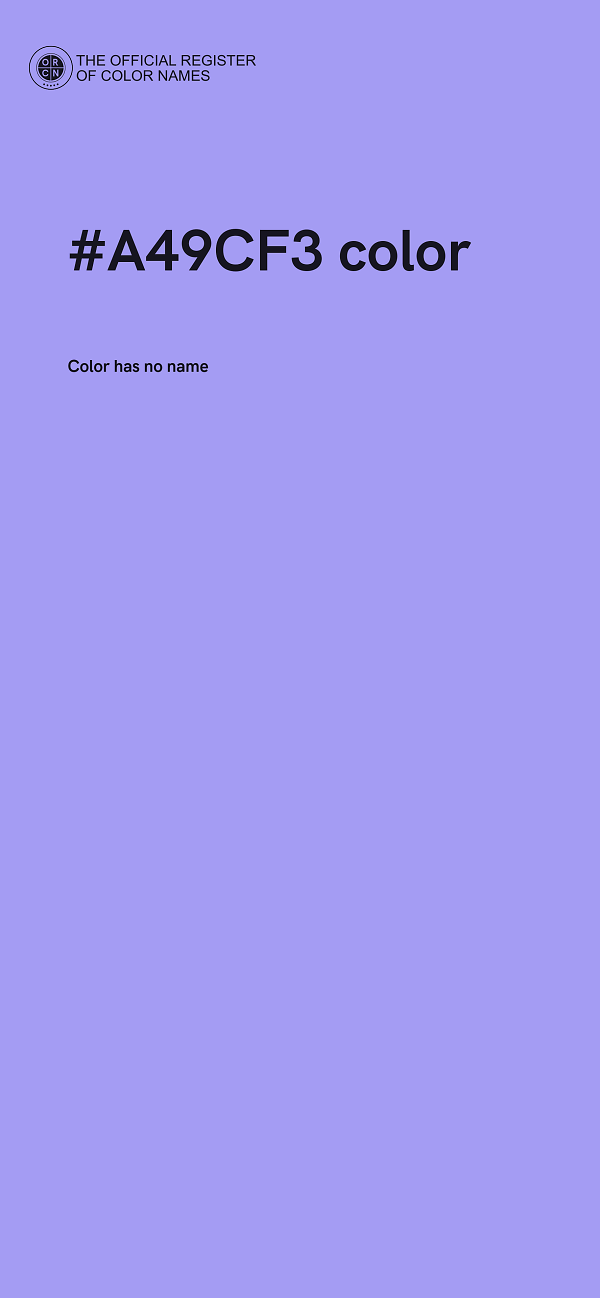 #A49CF3 color image