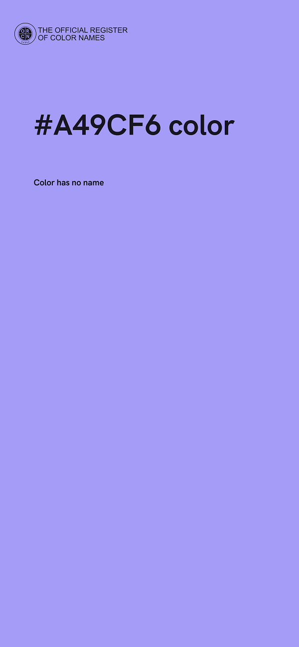 #A49CF6 color image
