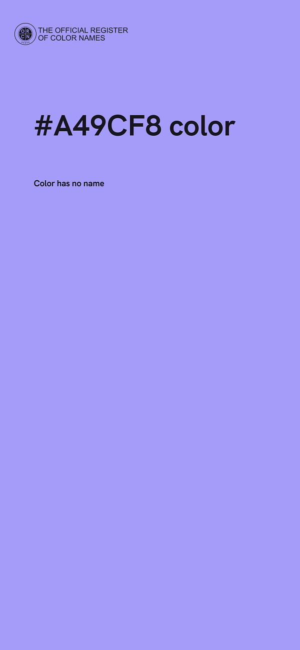 #A49CF8 color image