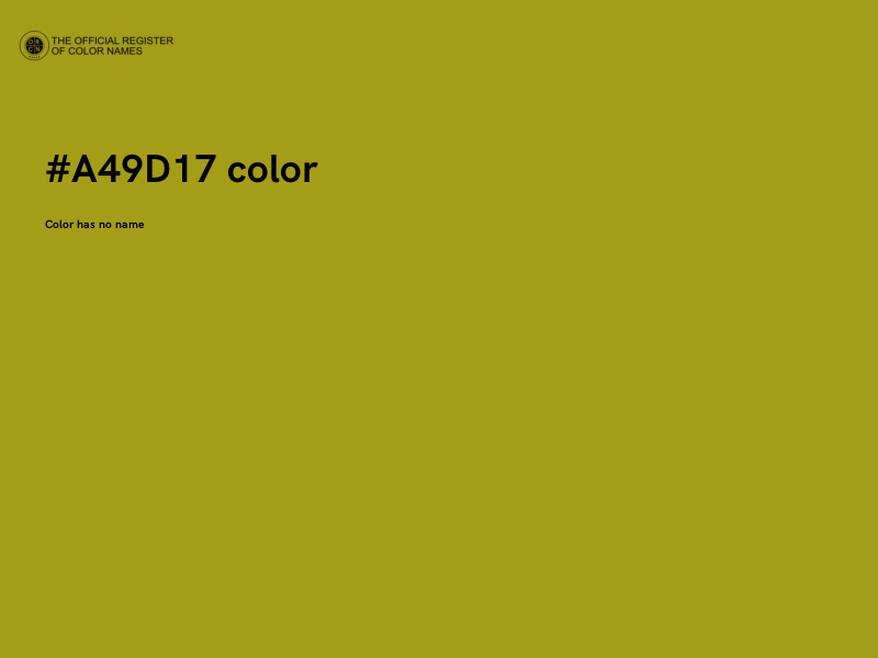 #A49D17 color image