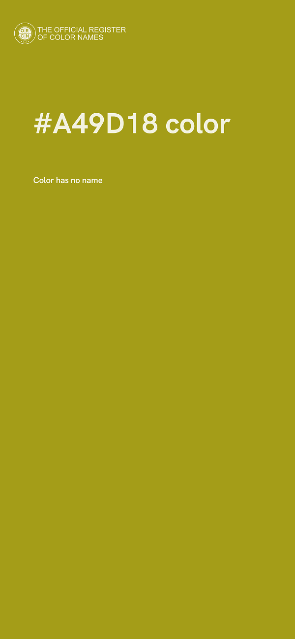 #A49D18 color image