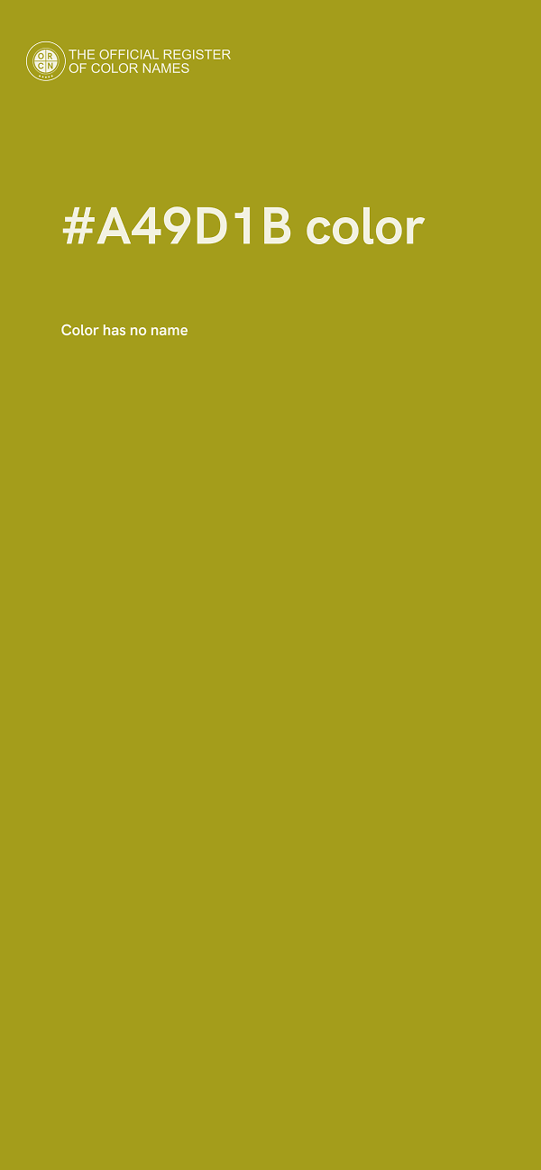 #A49D1B color image