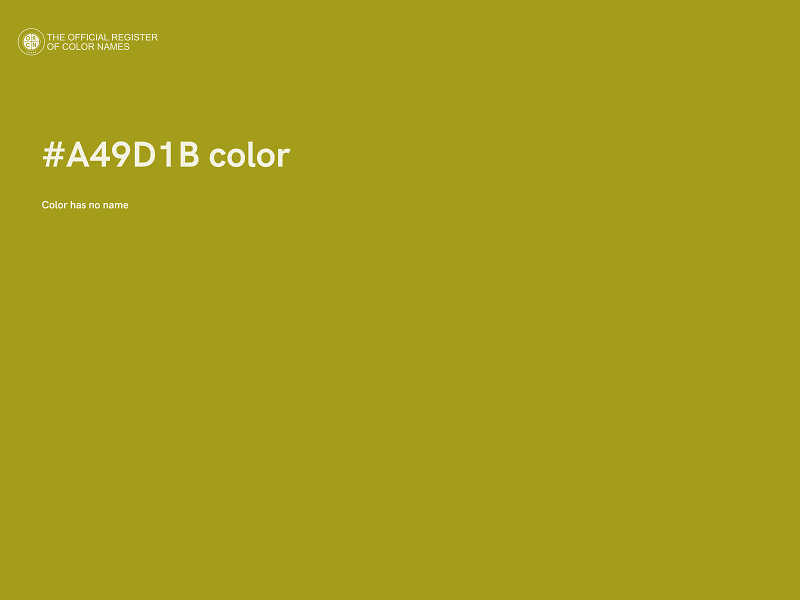 #A49D1B color image