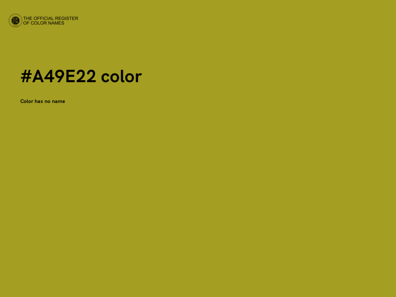 #A49E22 color image