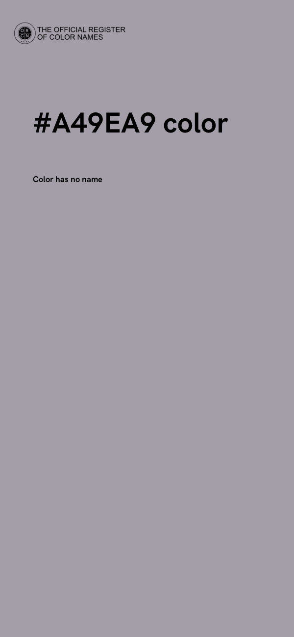 #A49EA9 color image