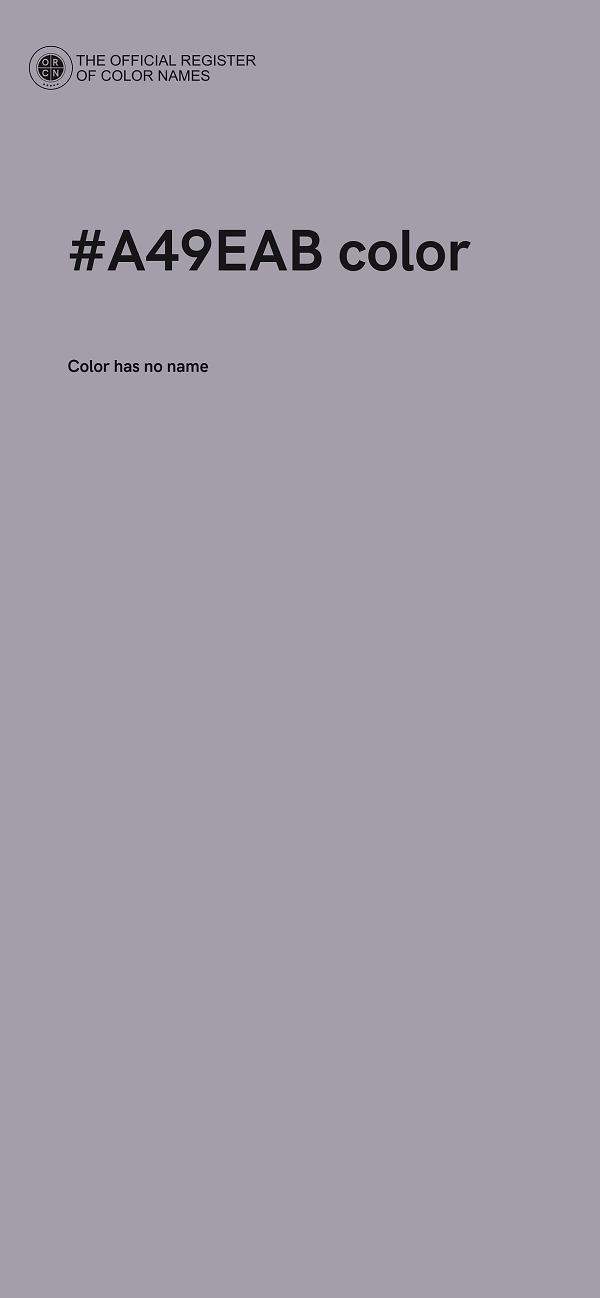 #A49EAB color image