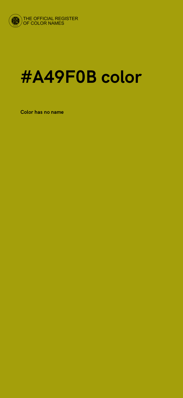 #A49F0B color image