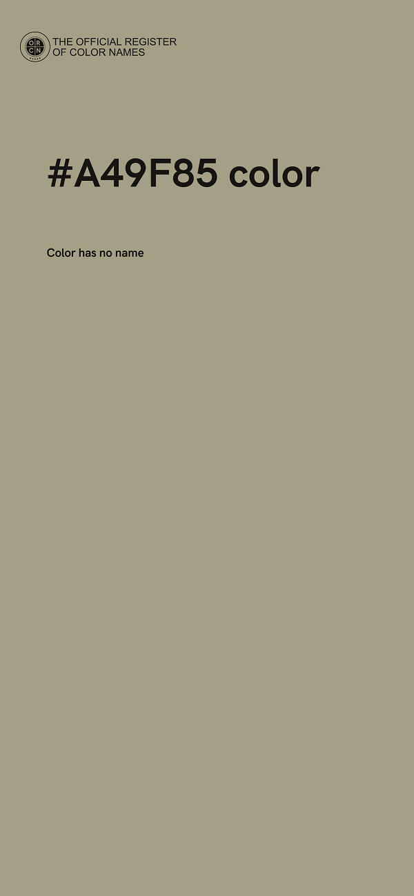#A49F85 color image