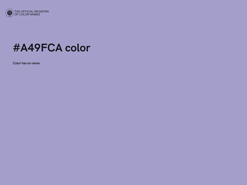 #A49FCA color image