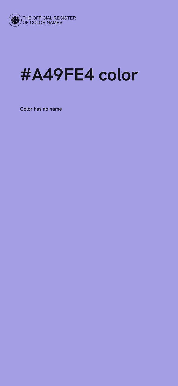 #A49FE4 color image