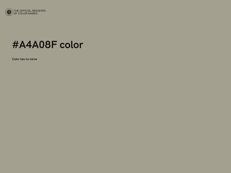 #A4A08F color image