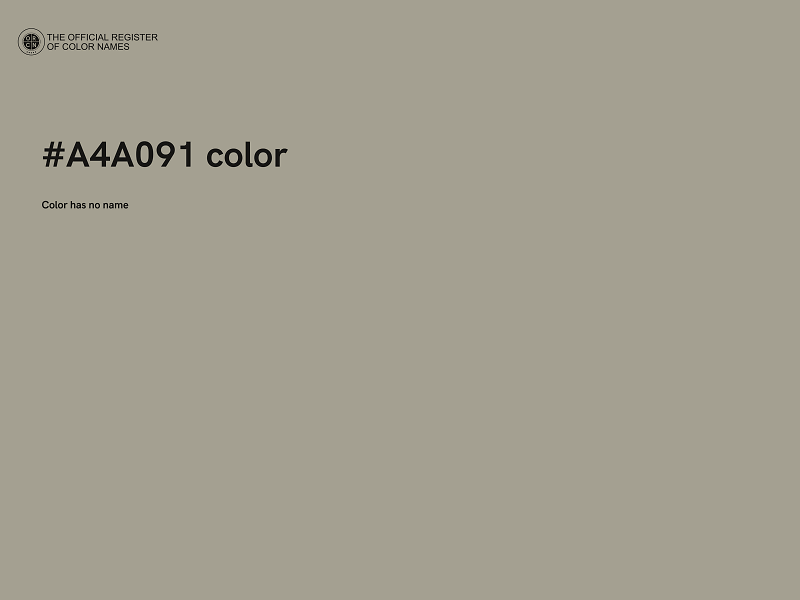 #A4A091 color image