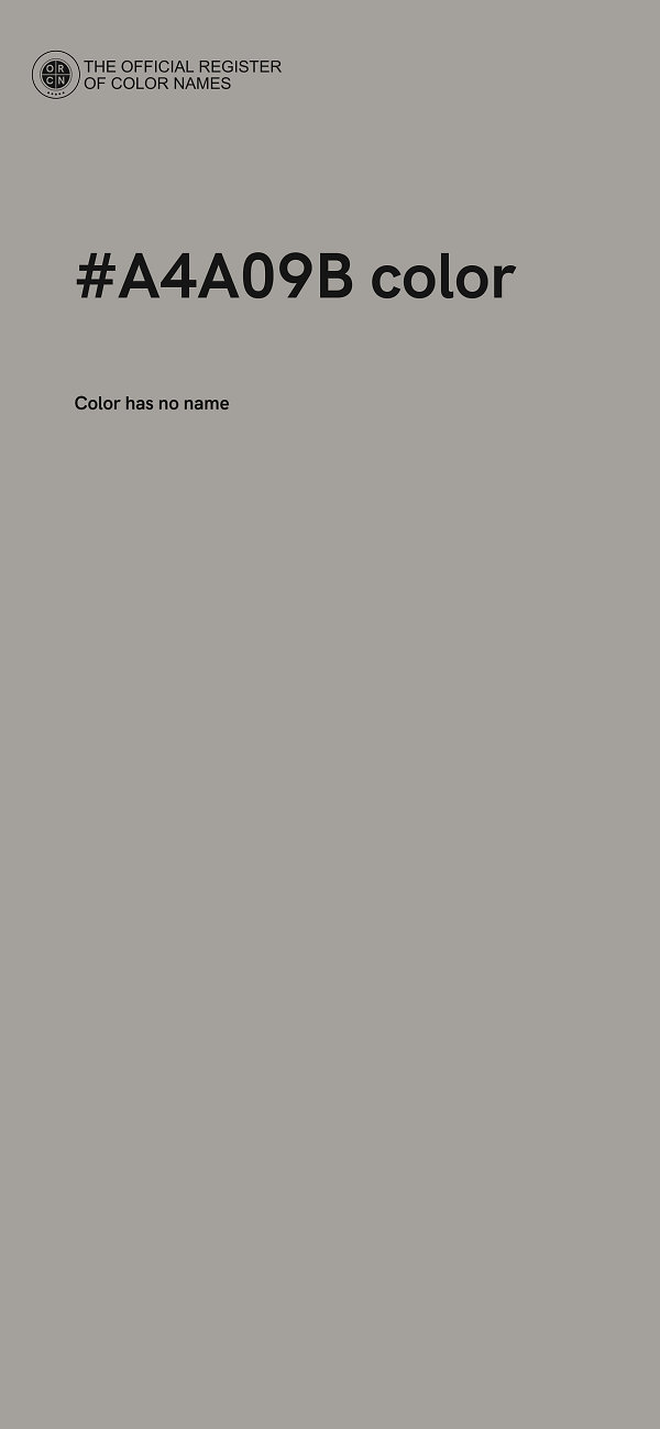 #A4A09B color image