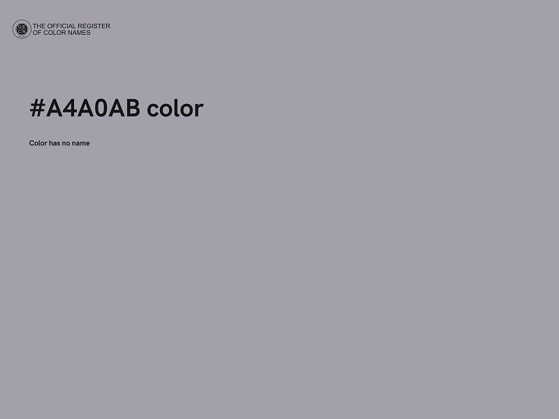 #A4A0AB color image