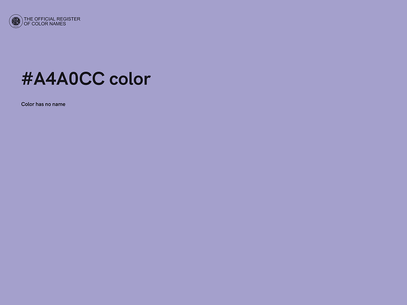 #A4A0CC color image