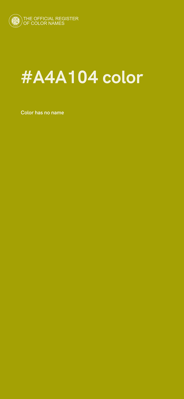 #A4A104 color image