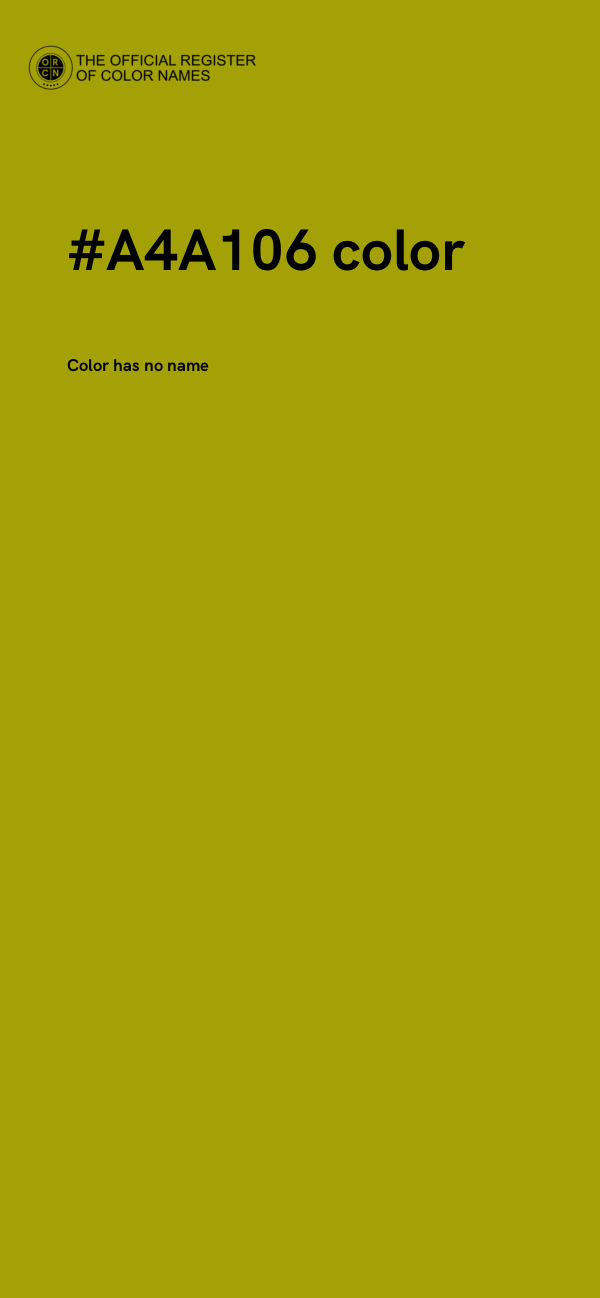 #A4A106 color image