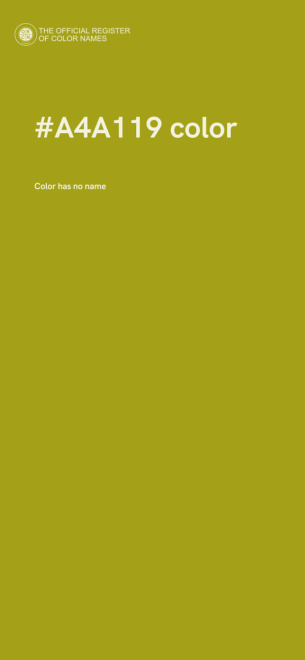 #A4A119 color image