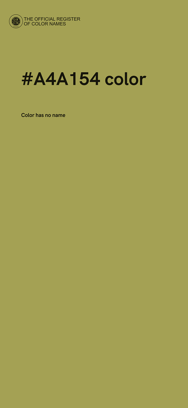 #A4A154 color image