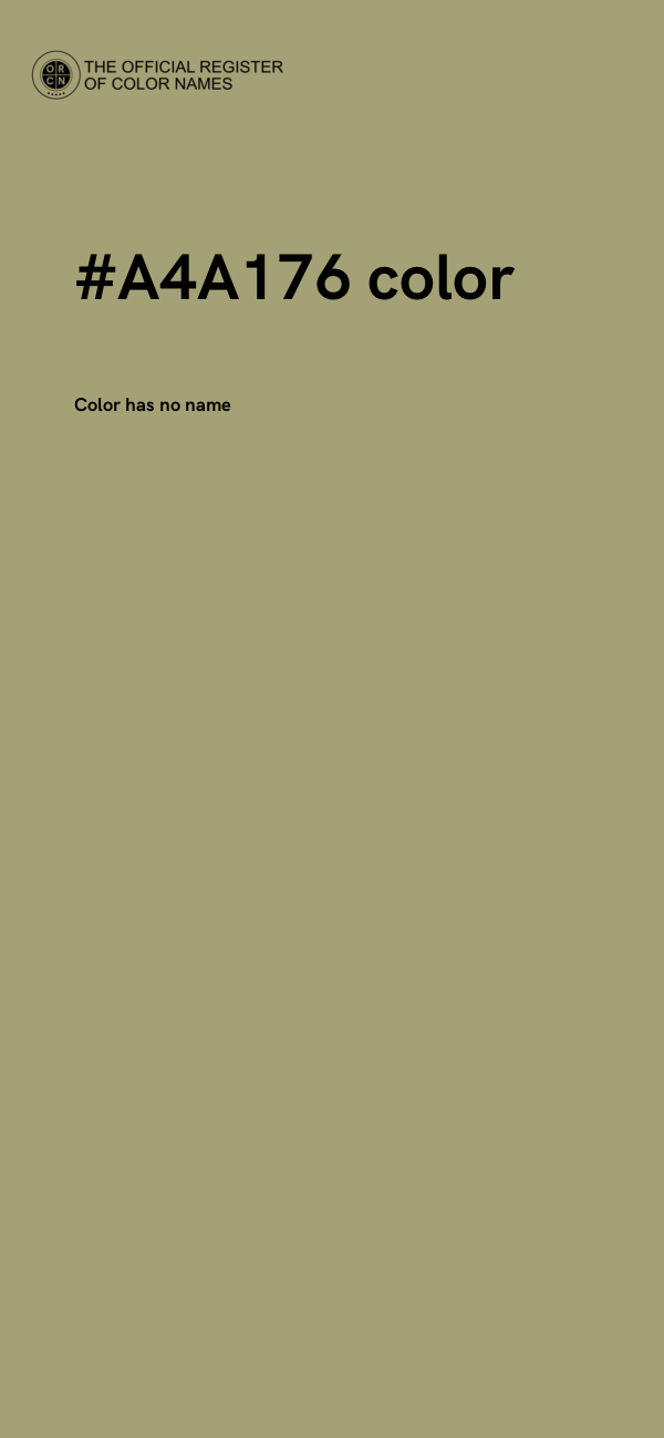 #A4A176 color image