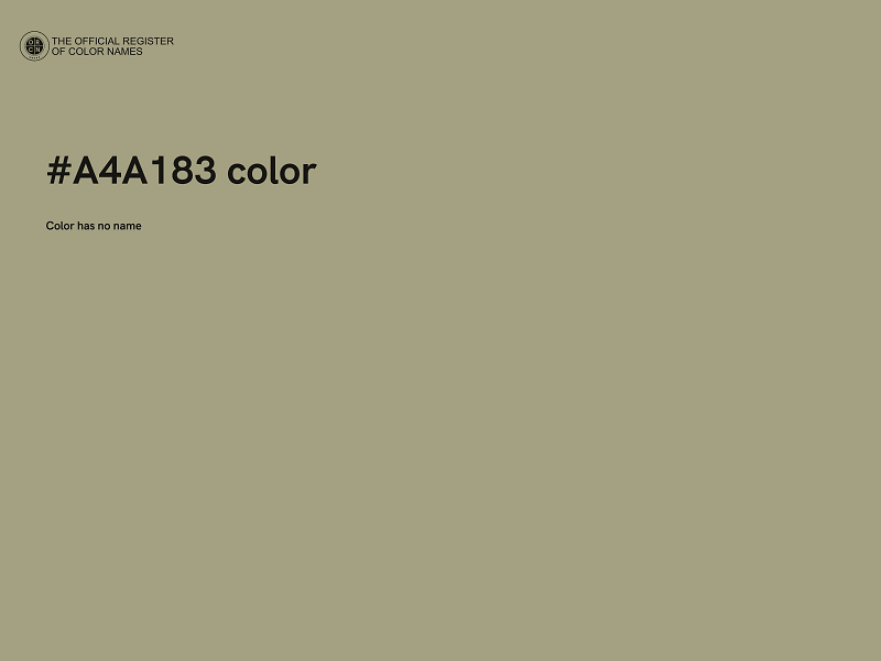 #A4A183 color image