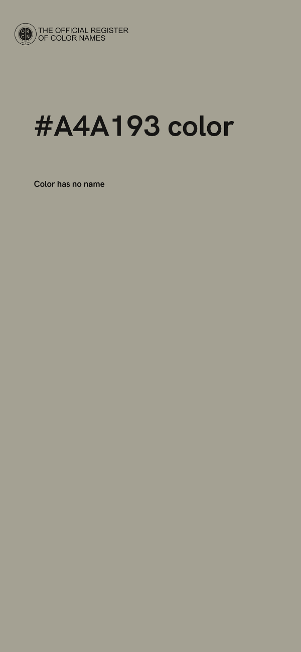#A4A193 color image