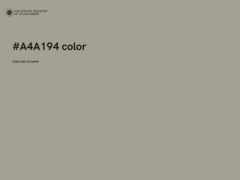 #A4A194 color image