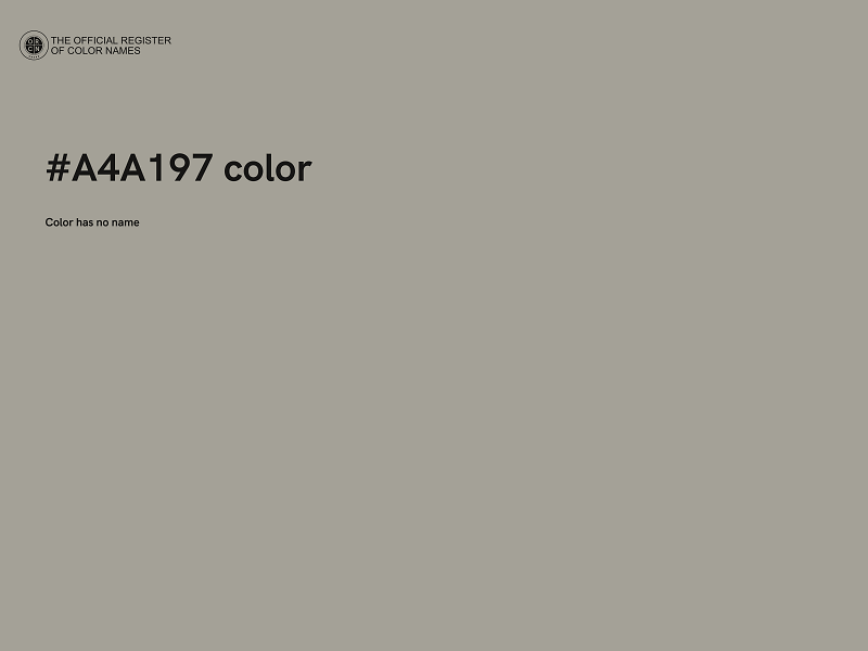 #A4A197 color image