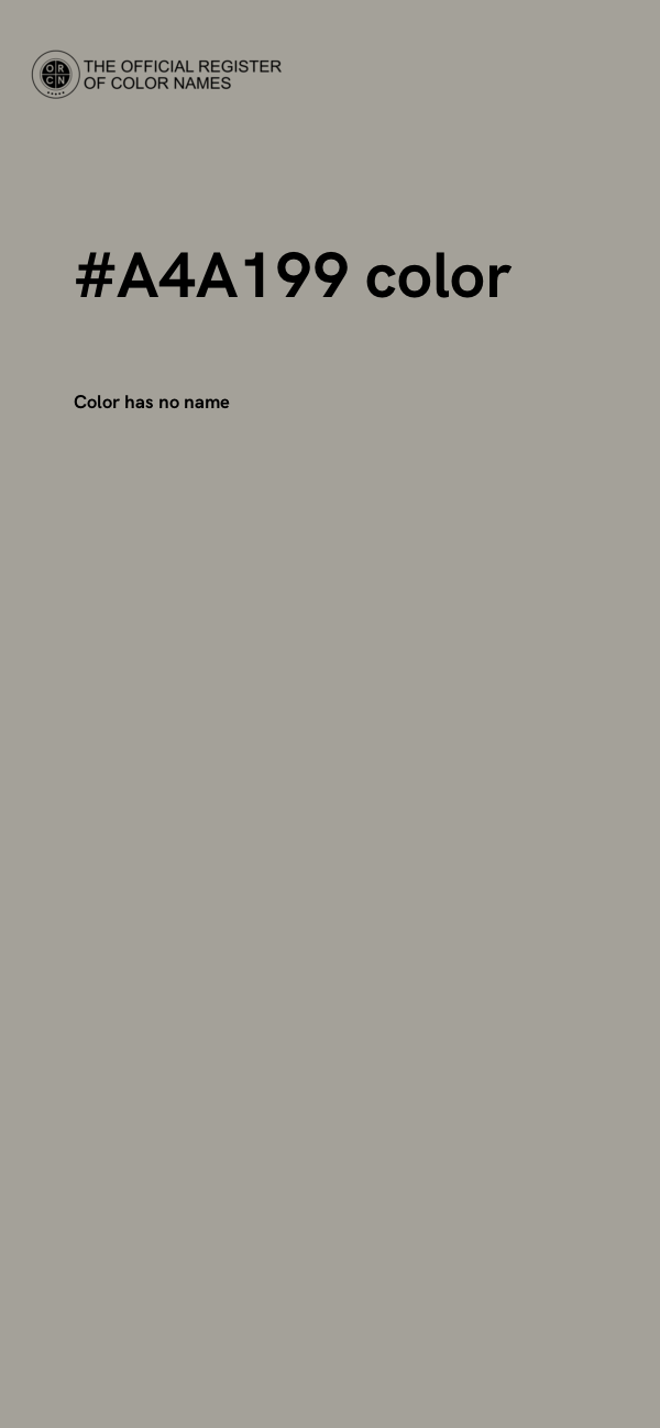 #A4A199 color image