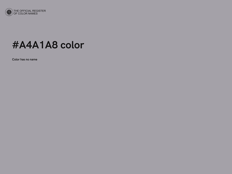 #A4A1A8 color image