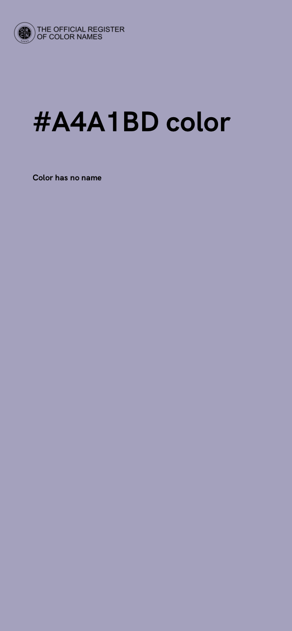 #A4A1BD color image