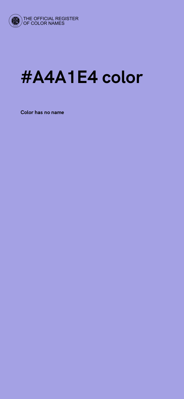 #A4A1E4 color image