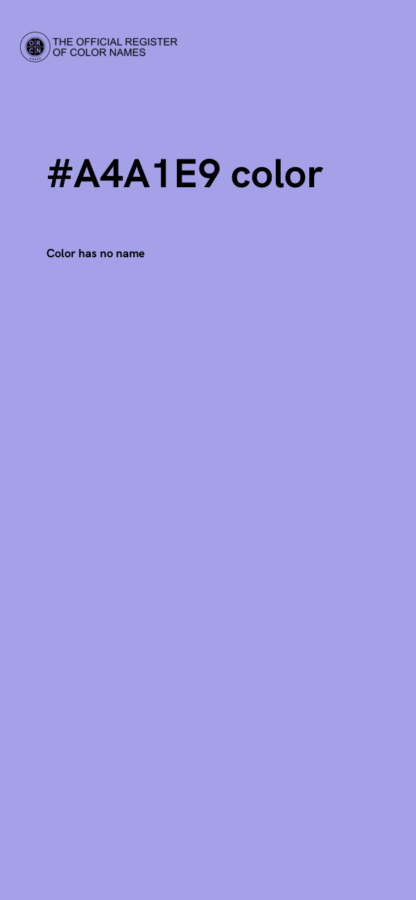 #A4A1E9 color image