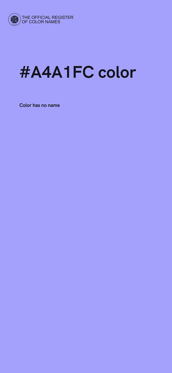 #A4A1FC color image